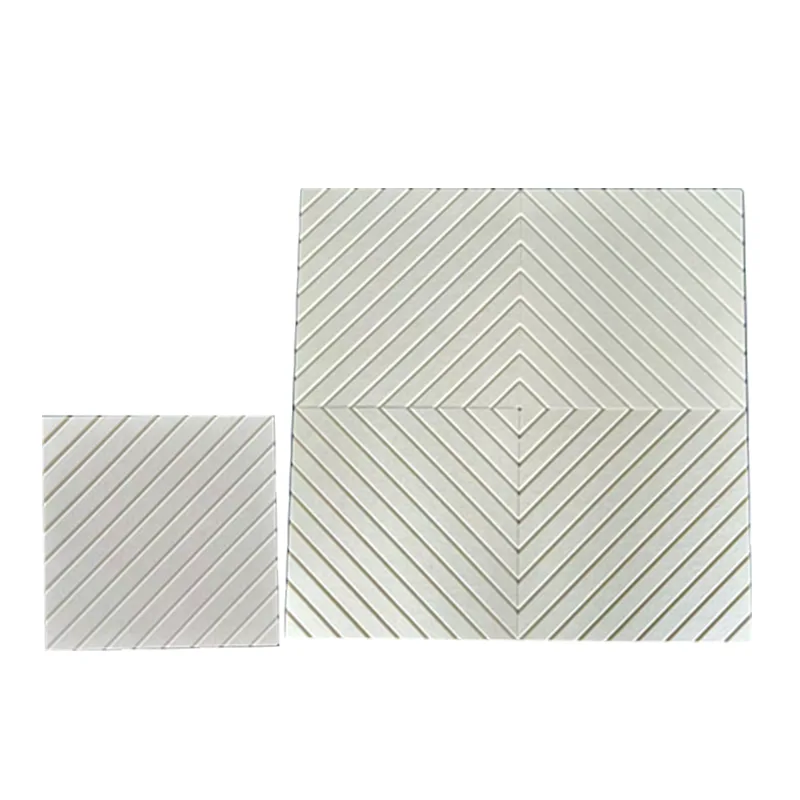 பீஜ் V-கட் PET ஃபீல்ட் அக்யூஸ்டிக் பேனல்